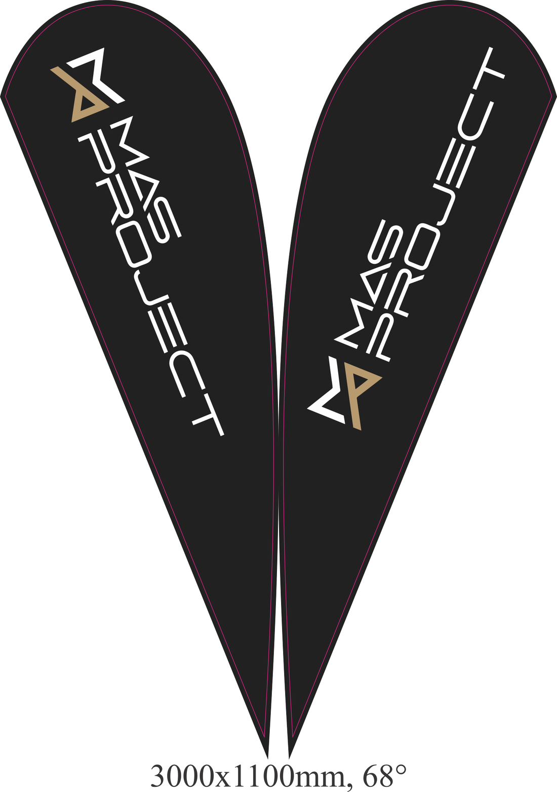 Teardrop banners and feather flags for car yards and mechanics in Australia – outdoor advertising flags on display