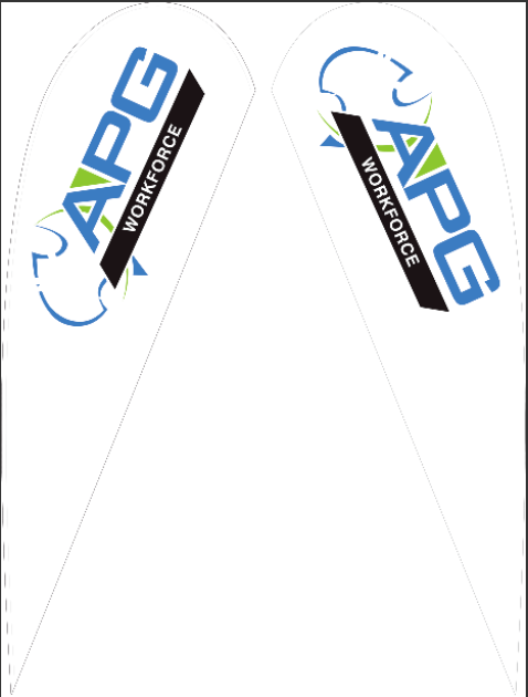 Feather banners kitsets for trade shows – custom feather flags Australia best price and fast printing