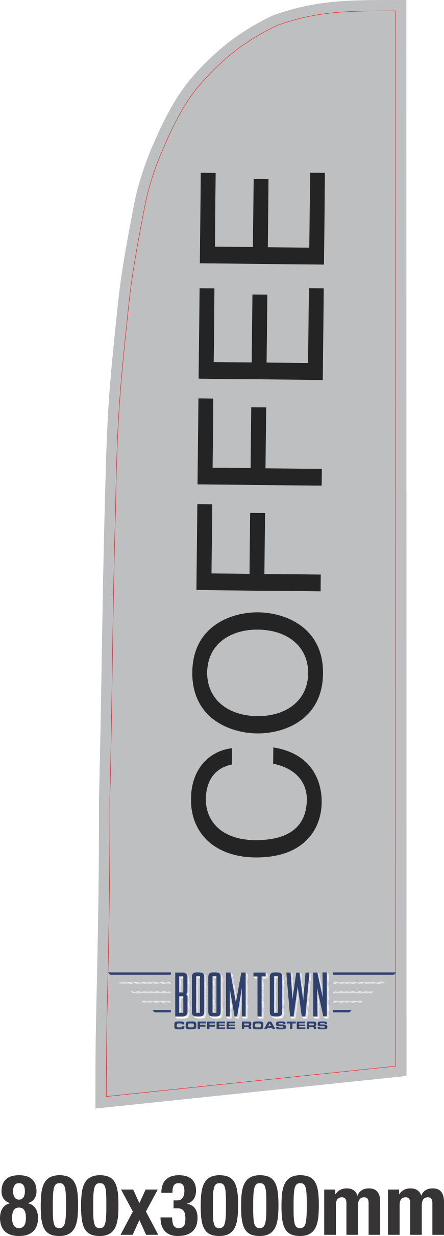 Custom feather banners and flag banners for outdoor cafes and markets in Sydney and Melbourne