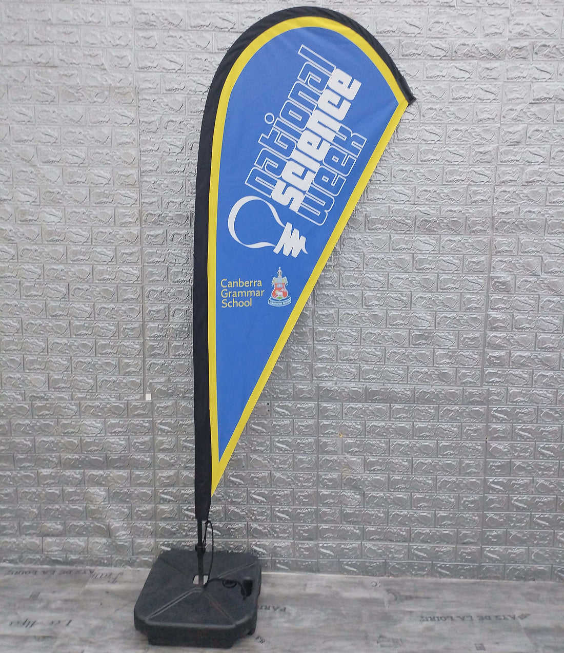 Enhancing School Spirit and Visibility with Teardrop Banners at Canberra Grammar School