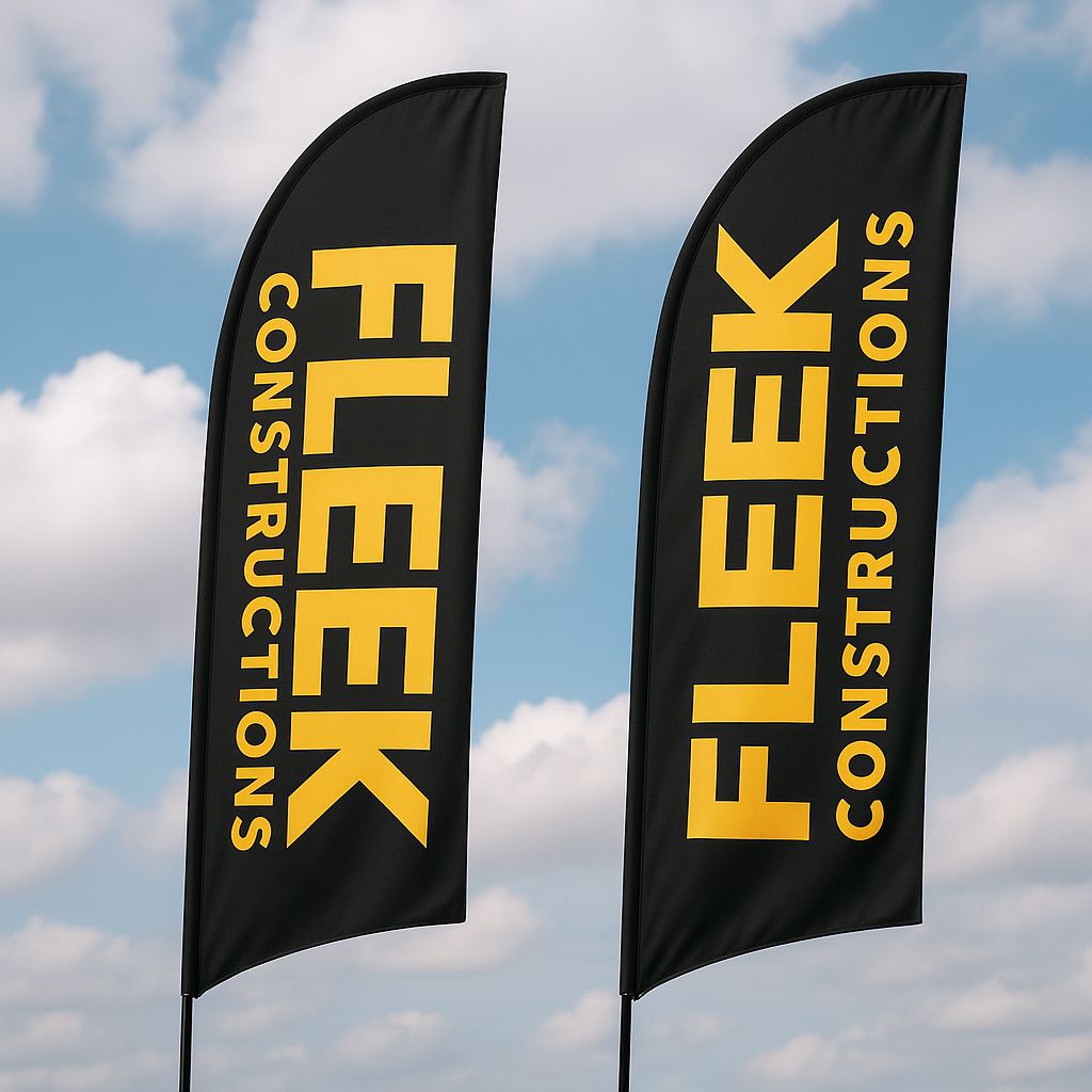 Real estate feather flags for open homes in Sydney