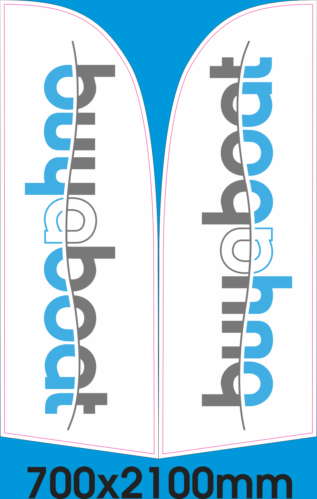 Feather banners and teardrop banners at Brisbane waterfront event.