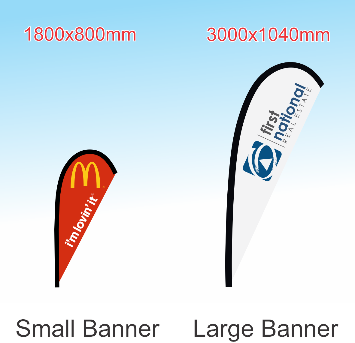 Teardrop Banner Only
