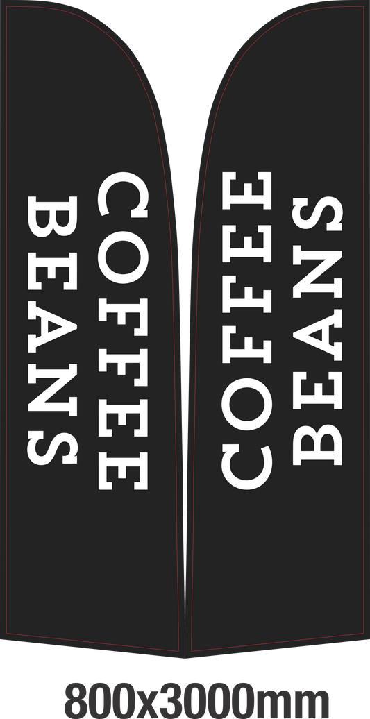 feather banner guiding a market food stall queue at a weekend event