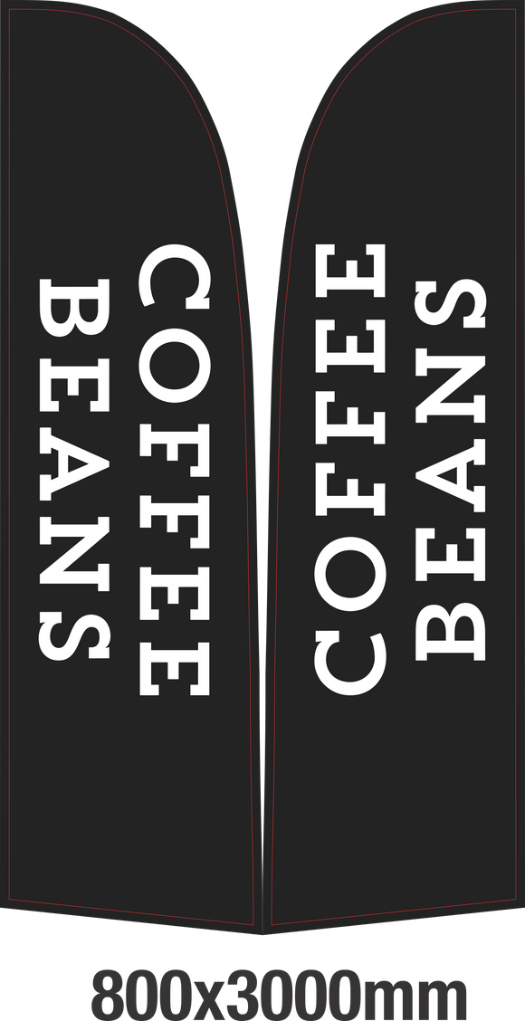 feather banner guiding a market food stall queue at a weekend event