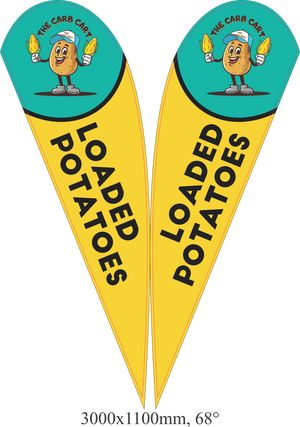 How Businesses Can Use Teardrop Banners & Custom Flags to Stand Out at Markets & Events