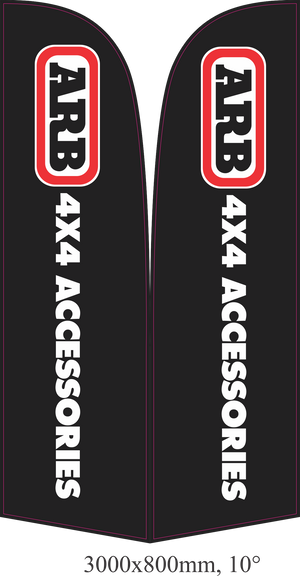How ARB 4x4 Accessories Use Teardrop Banners & Custom Flag Banners for Australia's market