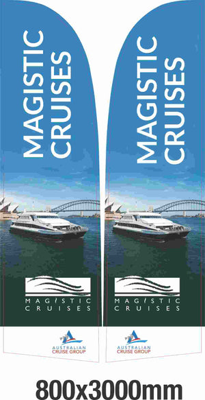 How Australian Cruise Group utilised our Feather Banner to promote Sydney Harbour