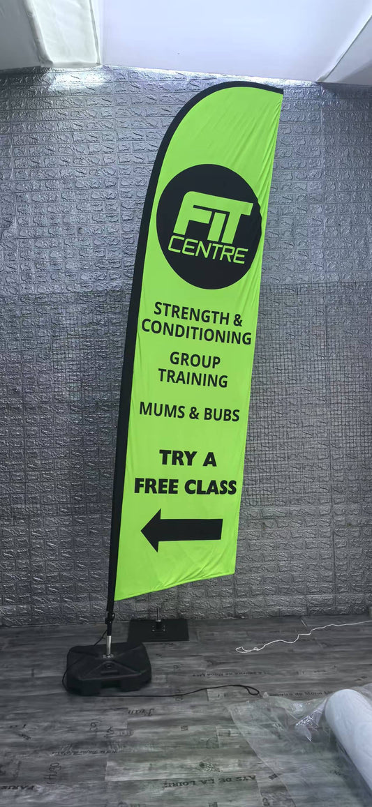 fluorescent custom banner for Fit Centre Melbourne gym