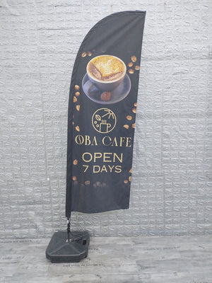 Promoting Your Cafe or Eatery with Teardrop Banners: A Case Study on Oba Cafe