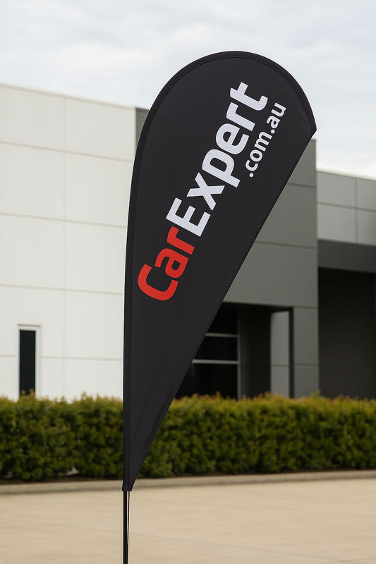 feather banners for driveways, forecourts and car dealerships