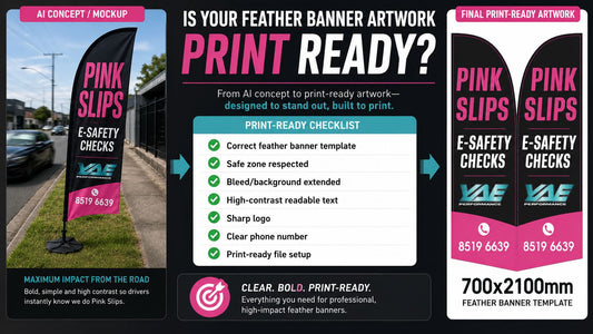 teardrop banner and feather banner artwork checklist for print ready custom flags