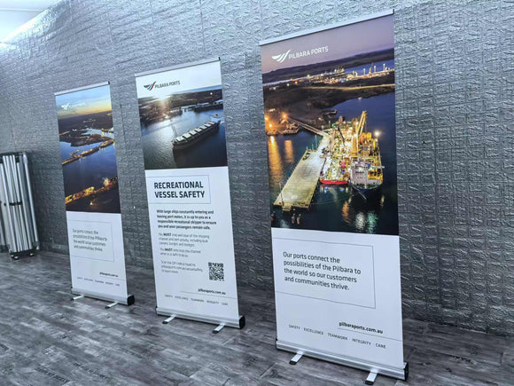 How Pilbara Ports succeeded with Custom Teardrop Banners & Pull-Up Event Banners