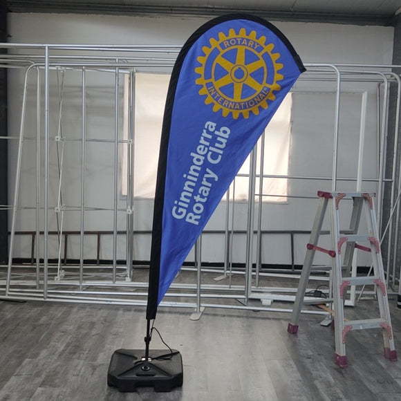 Enhancing Visibility for Charities and Rotary Clubs with Teardrop Banners