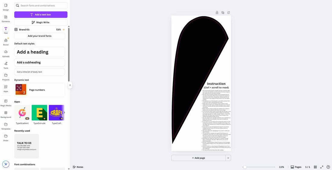 Free Canva template for teardrop banner design in Australia