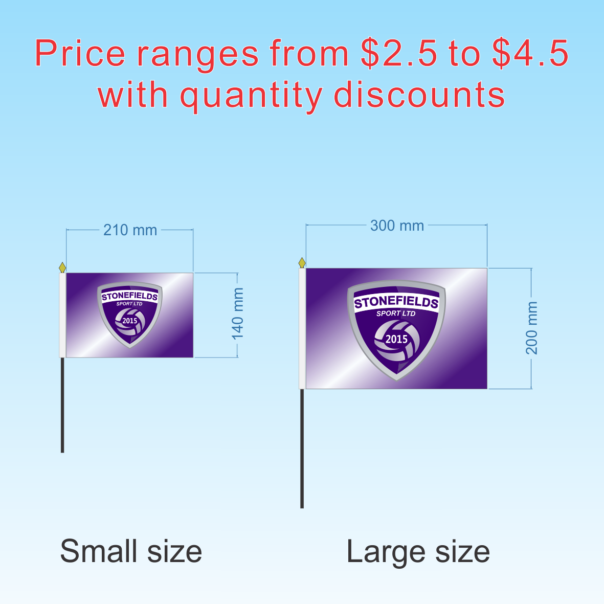 Custom Hand Flags | Teardrop Banner Flags – TeardropBannerFlags.com.au