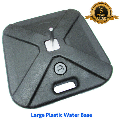 Large Water Bases with Stainless Steel Spindle